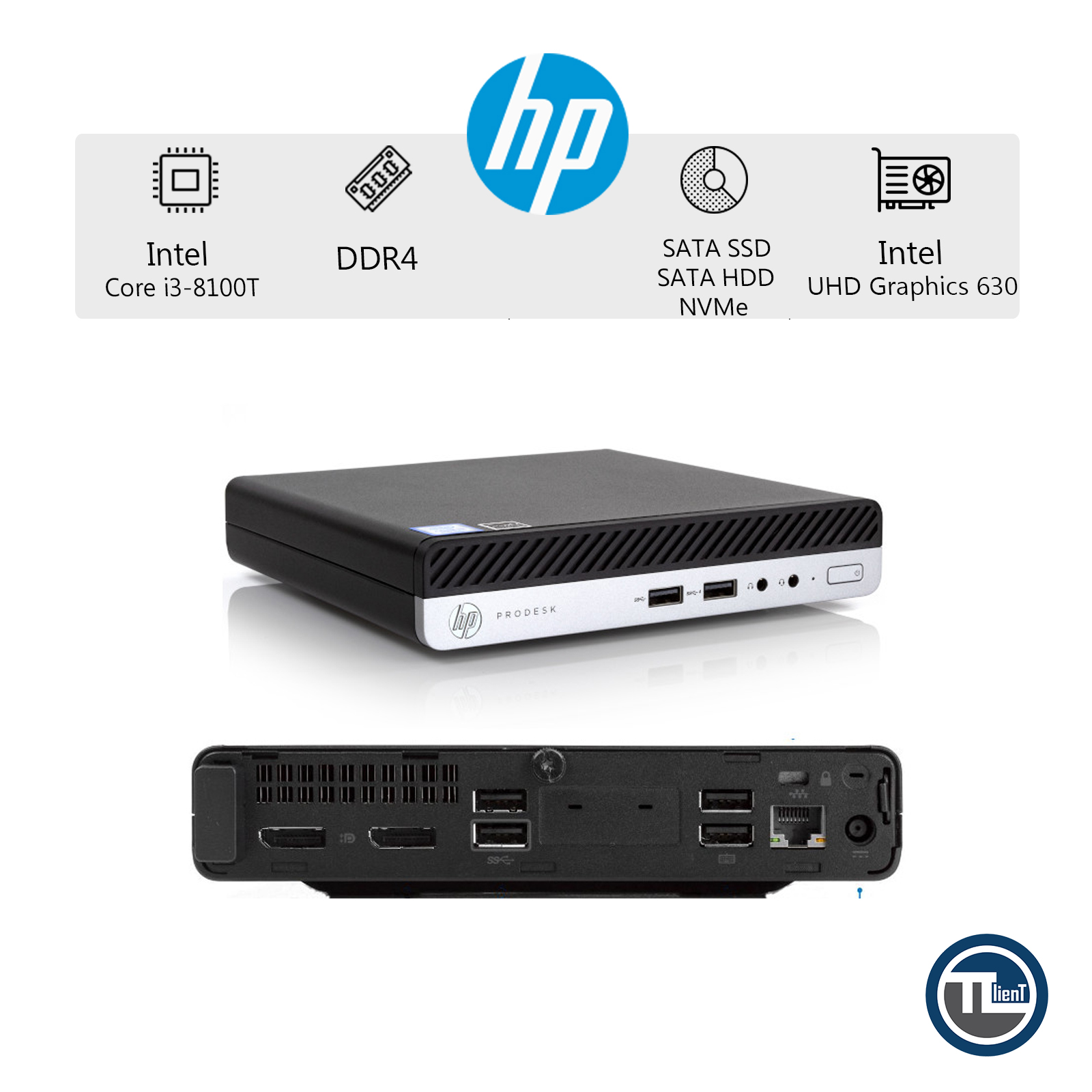 (Core i3-8100t)HP ProDesk 400 G4 | دلتا کالا